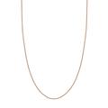 14ct Rose Gold 1.5mm Hollow Rolo Chain Necklace Lobster Lock Closure Jewelry Gifts for Women - 51 Centimeters