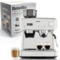 Breville Barista Max+ Espresso, Latte and Cappuccino Coffee Machine, Intelligent Grind and Dosage, Precision Extraction Timer, Integrated Milk Frother, 15 Bar Italian Pump, Silver [VCF153]