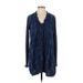 Artisan De Luxe Casual Dress: Blue Dresses - Women's Size Small