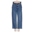 ASOS Jeans - High Rise Straight Leg Denim: Blue Bottoms - Women's Size 25 - Medium Wash