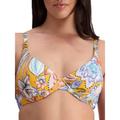 Moontide Womens Sunshine Bloom Underwired Swim Top Golden - Yellow Polyamide - Size 30DD-E