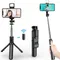 Trépied à Selfie sans fil Bluetooth 3 en 1, avec obturateur de lumière de remplissage, télécommande, monopode pliable Portable pour téléphone intelligent iPhone