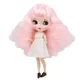 GLACE DBS Blyth Poupée 1/6 bjd ob24 commune corps Rose cheveux afro cheveux 30cm poupée nue blanc