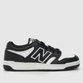 New Balance 480 trainers in black & white