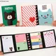 Portable Notes Sticker Paper Self-Adhesive Four Fold Flags Notes Tab Post Cute Animals Memo Pads