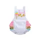 0-3Y Newborn Infant Baby Girls Romper Ruffles Jumpsuit Birthday Clothes Ice Cream Print Cute Baby