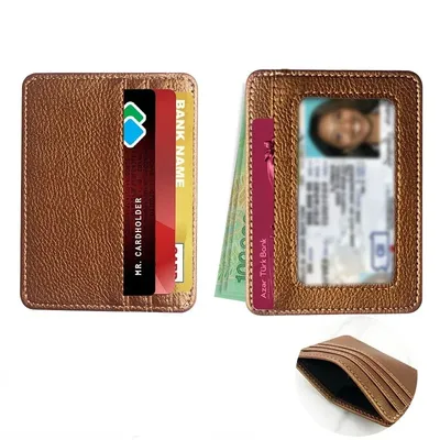 Thin PU Leather Mini Wallet Slim Bank Credit Card Holder Multi Card Slots Men's Business Small ID Case for Man Purse Cardholder