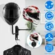 New Motorcycle Helmet Holder Wall Mount 180° Rotation Helmet Hanger Helmet Stand Rack Storage Hook