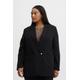 Jackenblazer FRANSA "Fransa FPNOLA BLA 1" Gr. 44, schwarz (black) Damen Blazer