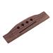 Hemoton 4 Strings Rosewood Saddle Thru Slotted Guitar Bridge for Folk Acoustic Bass Replacement Parts GO301