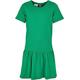 Urban Classics Mädchen Kleid Girls Valance Tee Dress, Sommer Volantkleid für Mädchen, Kurzarm, bodegagreen, 110/116