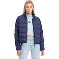 Tommy Jeans Damen Jacke Light Übergangsjacke, Blau (Twilight Navy), L