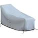 Chaise Lounge Cover 18 Oz Waterproof - 100% Weather Resistant Outdoor Chaise Cover PVC Coated With Air Pockets And Drawstring For Snug Fit (74W X 34D X 32H Grey)
