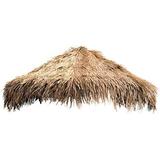 mexican straw roof thatch â€“ 12ft diameter umbrella cover natural grass tiki roof outdoor patio shade cape.