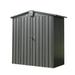Outdoor Storage Shed 5.7x3 FT Metal Outside Sheds&Outdoor Storage Galvanized Steel Tool Shed with Lockable Double Door for Patio Backyard Garden Lawn (5.7x3ft Black) 00029