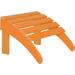 Adirondack Ottoman Patio Footrest 13.5 Inch Folding Footstool For Adirondack Chair (Orange)