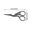 KIHOUT Promotion Type Retro Scissors Beauty Scissors Retro Small Scissors All Steel Scissors