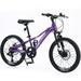 Kids Mountain Bikes 20 inch for Girls and Boys Shimano 7 Speed Mountain Bycicle with Disc Brakes 85% Assembled Purple