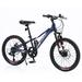 Kids Mountain Bikes 20 inch for Girls and Boys Shimano 7 Speed Mountain Bycicle with Disc Brakes 85% Assembled Blue