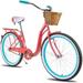 Hiland 26 inch Wheels Adult and Women Beach Cruiser Bike Single Speed Drivetrain Women City Commuter Bike Orange