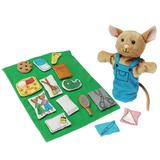 Constructive Playthings If You Give a Mouse a Cookie Plush Hand Puppet 16-Piece Set Toddler Toys for Kids 3 Years & Up