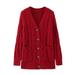 Girls Winter Coats Long Sleeve Winter Warm Outwear Solid Color Outwear Girls Windbreaker Jackets Red 130