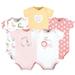 Hudson Baby Infant Girl Cotton Bodysuits Sweet Safari 6-9 Months