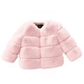 Baby Girl Coats Winter Windproof Thicken Warm Outerwear Girls Denim Jackets Pink 120