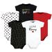 Hudson Baby Infant Girl Cotton Bodysuits Girl Mommy Red Black 5Pk 18-24 Months