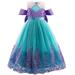 OGLCCG Toddler Kids Girls Flower Tutu Dress Sleeveless Lace Tulle Princess Pageant Wedding Party Dresses Christmas Prom Ball Gowns