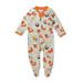 Honest Baby Clothing Baby Boy or Girl Gender Neutral Organic Cotton Sleep N Play Thanksgiving Pajamas (Newborn-9 Months)