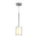 IVV Modern Pendant Light Fixtures Industrial Hanging Ceiling Lamp with Double Shade Minimalist White Pendant Lighting for Kitchen Island Decor Living Room Hallway Bedroom Dining Hall Bar (1 Pack)