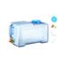 Portable Water Container with Faucet Water Bucket Transparent Blue Lightweight Multipurpose Water Barrel Water Jug for Outdoor Picnic Hiking 22 Liters