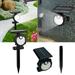 Winter Savings! WJSXC Solar Warm Light Induction Wall Light-Solar Fence Lights Solar Lamp Human Induction Water Proofing Ground Mounted Wall Mounted Dual Purpose Lamp LED Solar Black