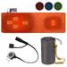 Outdoor USB Heated Sleeping Mat Camping Electric Warm Sleeping Mattress (Orange)