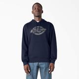 Dickies Men's Water Repellent Camo Logo Hoodie - Ink Navy Size M (TW22C)