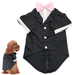 Dog Tuxedo Shirt Formal Suit Bow Tie Costume Stylish Pet Wedding Shirts Dogs Prince Wedding Bow Tie Shirt Gentleman Apparel Puppy Clothes for for Small Medium Large Dogs Cats Outfits - Pink