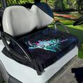 Xoenoiee Splatter Sea Turtle Galaxy Pattern Golf Cart Seat Covers Club Car Seat Covers for EZGO Yamaha Golf Cart Seat Blanket Covers for 2 Person Seats Summer Golf Cart Seat Towel