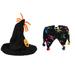 BESTONZON 1 Set of Halloween Pet Headdress Halloween Pet Decor Halloween Neckerchief