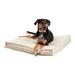 Happy Hounds Milo Square Tufted Pillow Dog Bed- Cream- Medium (32 x 32 in.)