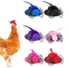 6 Pieces Chicken Hats for Hens Mini Hat Tiny Pet Hat with Adjustable Elastic Chin Strap Chicken Helmet Tiny Pets Funny Halloween Accessories Rooster Duck Parrot Poultry Stylish Show Costume - shape2