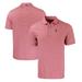 Men's Cutter & Buck Red/White Los Angeles Angels Big Tall Forge Eco Double Stripe Stretch Recycled Polo