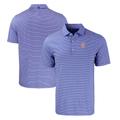 Men's Cutter & Buck Royal/White New York Mets Big Tall Forge Eco Double Stripe Stretch Recycled Polo