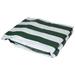 81" Green and White Reversible Lounge Chair Cover