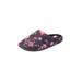 Wide Width Women's The Carita Clog Slipper by Comfortview in Floral (Size M W)