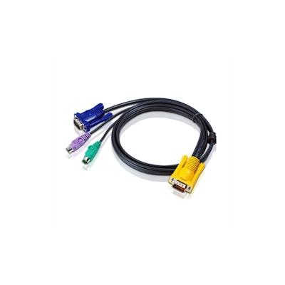 ATEN 2L-5203P KVM-Kabel VGA PS/2, schwarz, 3 m