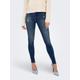 Skinny-fit-Jeans ONLY "ONLROSE HW SKINNY DNM GUA NOOS" Gr. M (38), Länge 32, blau (medium blue denim) Damen Jeans Röhrenjeans