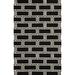 Black 117 x 93 x 0.25 in Area Rug - Canvello Geometric Handmade Hand Tufted Rectangle 7'9" x 9'9" Wool/Area Rug in/White Cotton/Wool | Wayfair