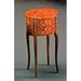 David Michael Louis XVI Solid Wood End Table w/ Storage Wood in Brown/Red | 28 H x 18 W x 13 D in | Wayfair PL-23