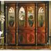 David Michael Breakfront China Cabinet Wood/Glass in Brown/Red | 88 H x 91 W x 24 D in | Wayfair DM-A693